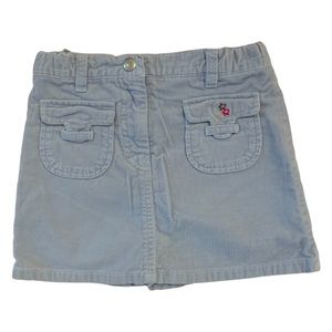 Gymboree Blue Lightweight Corduroy Skort Skirt Size 4T